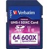 Verbatim  64GB Class 10 SDXC Memory Card USH1 Image