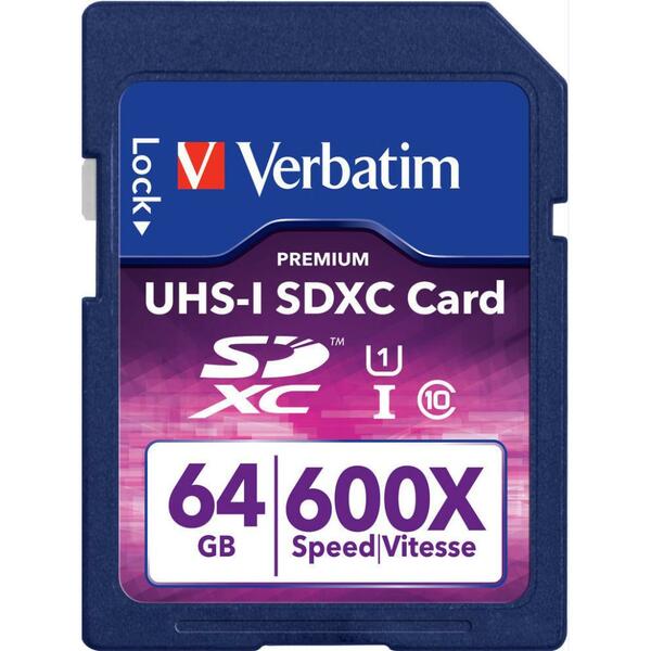 Verbatim  64GB Class 10 SDXC Memory Card USH1