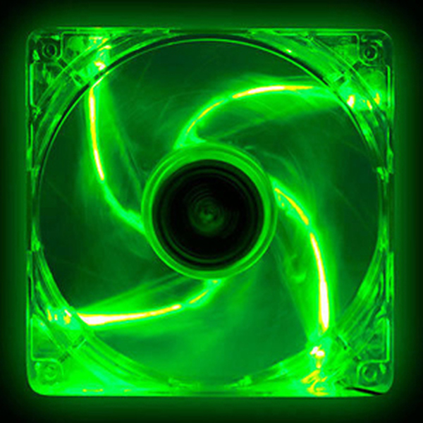 Ezcool  1x 120mm Green LED Cooling Case Fan