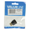 Value Line  HDMI adapter HDMI connector 90° angled - HDMI input black Image