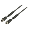 Value Line  Coax antenna cable 120dB coax male - coax female 1.50 m Black Image