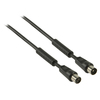 Value Line  Coax antenna cable 120dB coax male - coax female 1.50 m Black Image