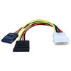 NEDIS  Internal Power Cable Molex Male - 2x SATA 15-Pin Female 0.15 m Image