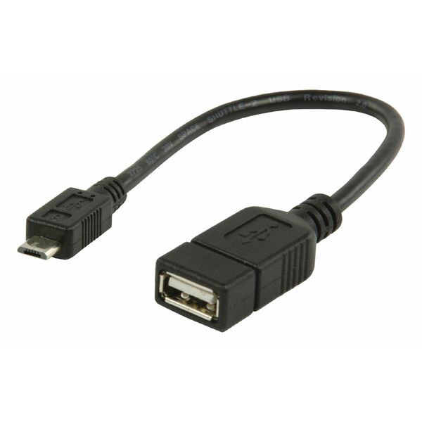 Value Line  USB 2.0 A - micro B OTG data cable 0.20 m