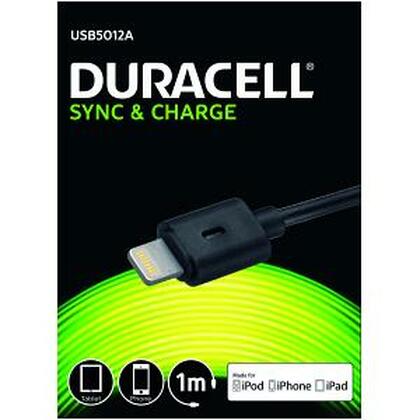Duracell  1 Metre Lightning Cable for iPad,iPhone & iPod