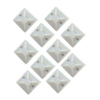 Generic  PC Cable Management Cable Clip 16mm x 16mm natural colour 10x clips per pack Image