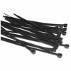 Generic  100x Cable Ties 2.5mm wide x 200mm long (Black) Image