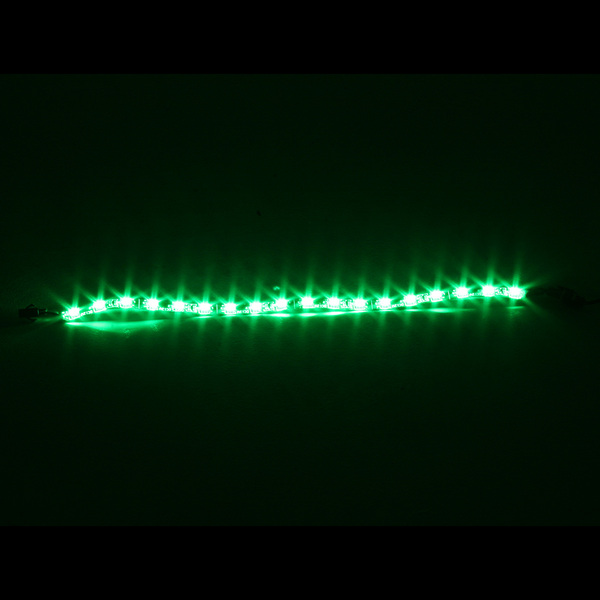 PowerCool  60cm Green LED Strip IP65 SMD5050 36 LED`s Molex Connector Retail Box