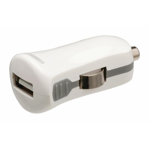 Value Line  USB car charger USB A female - 12 V car connector white 2.1MA