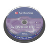 Verbatim 8.5GB 8x Double / Dual Layer DVD+R Matt Silver - 10 Pack Spindle Image
