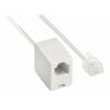 Value Line  BT Telecom extension cable RJ11 male - RJ11 female 5.00 m white Image