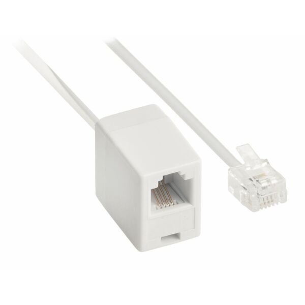 Value Line  BT Telecom extension cable RJ11 male - RJ11 female 5.00 m white