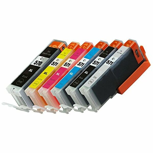 Generic Inks Generic Full Set of Inks for Canon - 5 Compatible Ink Cartridges KXL,K,C,Y,M 570 / 571