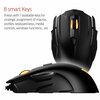 Gamdias  Hades Extension  Black 8 Buttons 1 x Wheel USB Wired Laser 8200 dpi Gaming Mouse Image