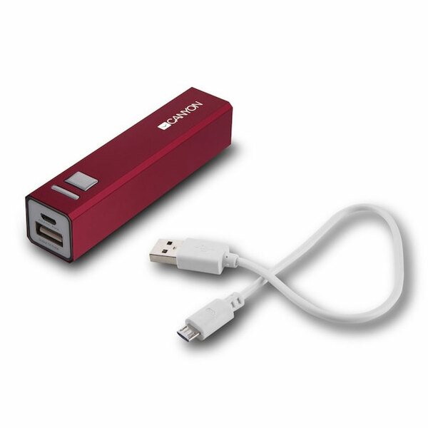 Canyon 2600 mAh MOBILE power bank - RED - Special Offer