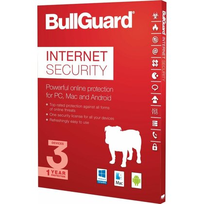 Bullguard Bull Guard BG2112 Bullguard Internet Security 2020 Retail, 3 User, Multi Device License PC, MAC and Android