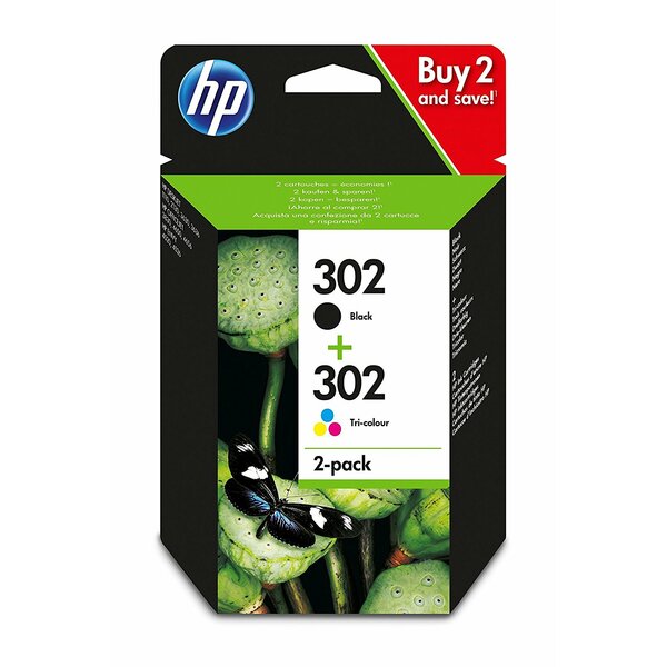 HP  HP 302 - Print Cartridges Kit - 1 X Tri Colour 1 x Black - Standard Yield