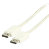 Value Line  3M Displayport Cable Displayport Male - Displayport Male 3.00 M White Image