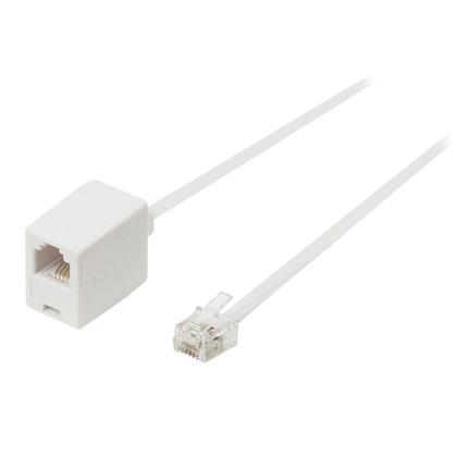Value Line  BT Telecom extension cable RJ11 male - RJ11 female 10.00 m white