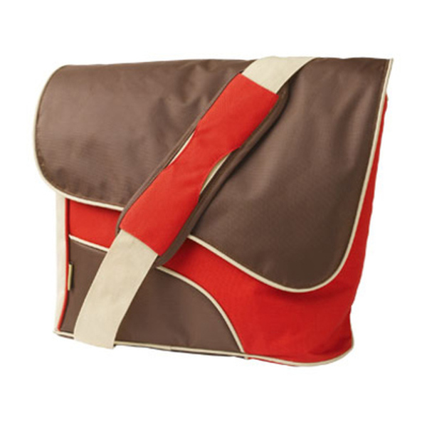 Trust  15.4` Street Style Messenger Bag (brown/red)  - Clearance Sale