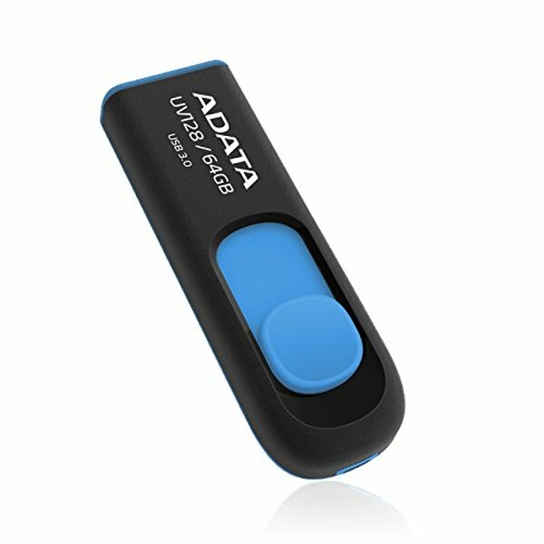 Adata  64GB USB Flash Memory Drive Capless USB3ADATA 64GB USB 3.0 Memory Pen, Retractable