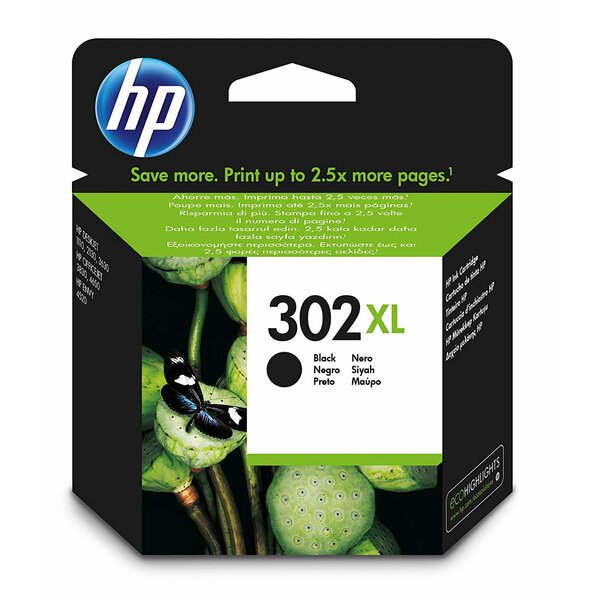 HP  HP 302 XL - Print Cartridge 1 x Black - XL High Yield 480 Page @ 5%