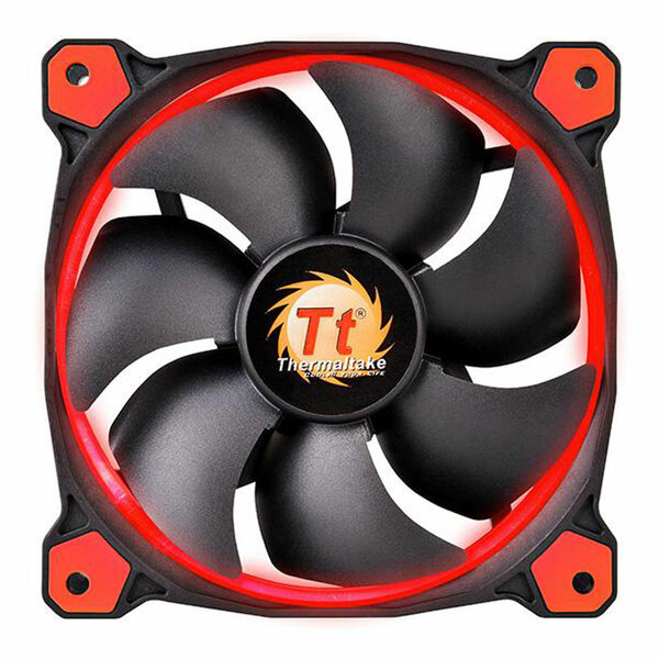Thermaltake CL-F038-PL12RE-D Riing LED Red 120mm Fan - OEM System Builder Edition - Special Offer