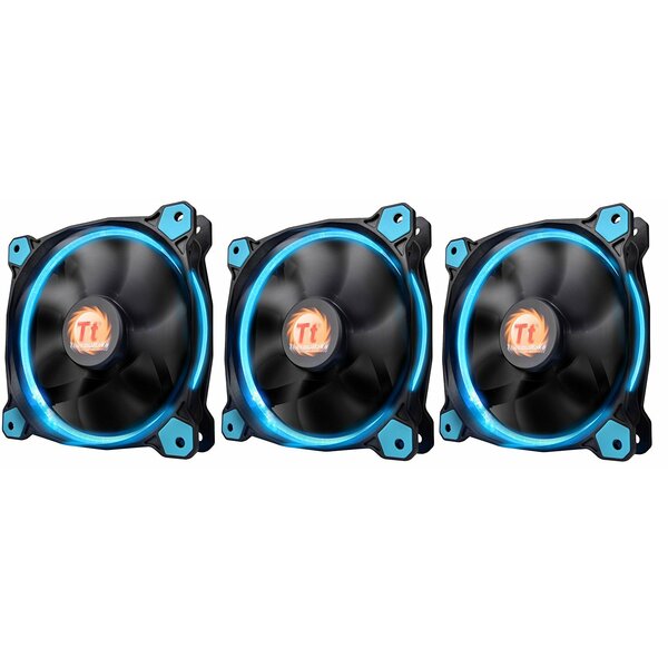 Thermaltake  Riing LED Blue 120mm Fan 3 Pack