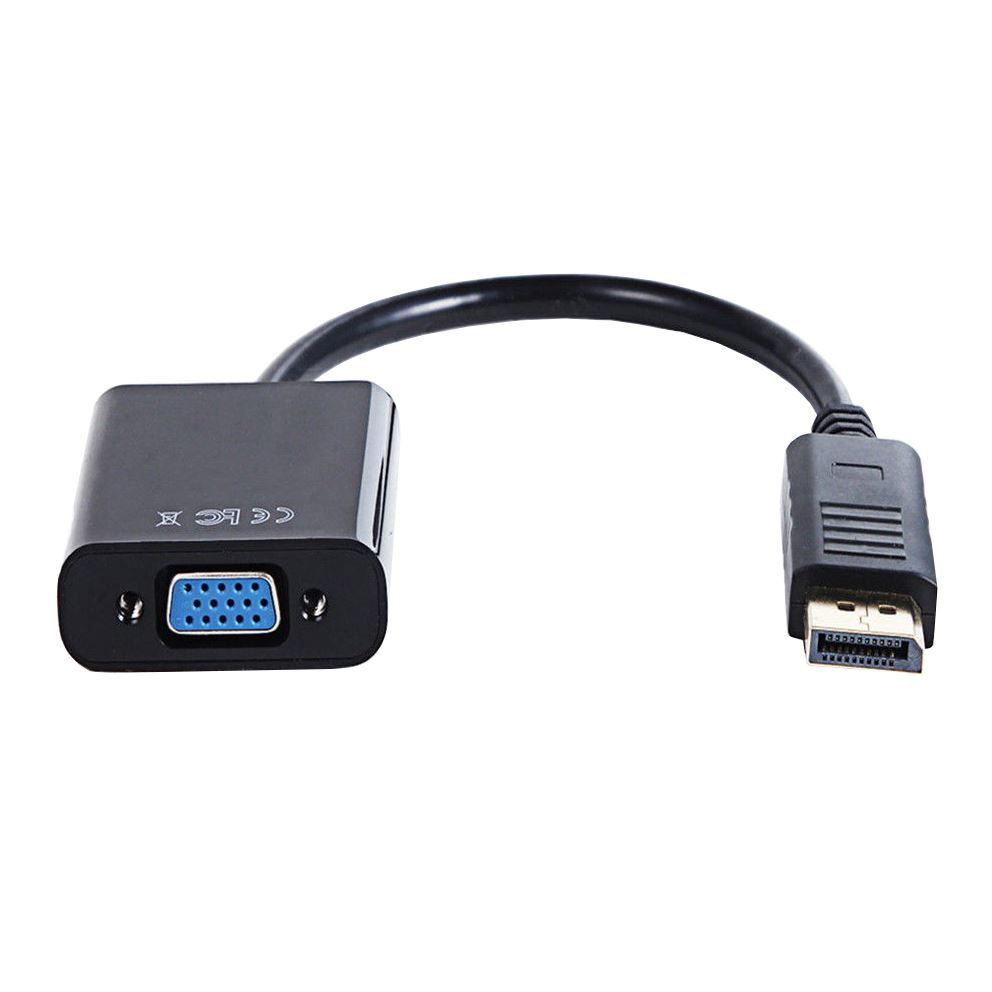 Cable Expert DISPLAYPORT MALE VGA FEMALE ADAPTER, 15cm, black upto