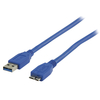 Value Line  USB 3.0 Cable A Male - Micro B Male Round 3.00 m Blue Image