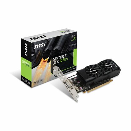 MSI GTX 1050 Ti 4GT LP Geforce GTX 1050 Ti 4Gb GDDR5 DVI. HDMI, Display Port Low Profile