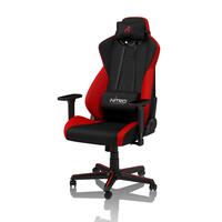 Nitro Concepts  S300 Fabric Gaming Chair - Inferno Red / Black