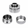 Thermaltake  Pacific PETG Tube 16mm OD Chrome Compression Fitting from Thermaltake Image