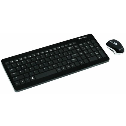 Canyon  Stylish Wireless Keyboard + Mouse Combo Black Retail boxed