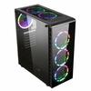 CIT  Raider Gaming Case 4 x Halo Spectrum RGB Fans Glass Front and Side with ASUS MB SYNC (Compatible Motherboard Required) Image