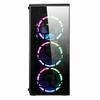 CIT  Raider Gaming Case 4 x Halo Spectrum RGB Fans Glass Front and Side with ASUS MB SYNC (Compatible Motherboard Required) Image