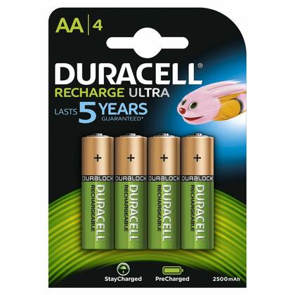 Duracell  Ultra Rechargeable AA 2500mAh - 4 Pack