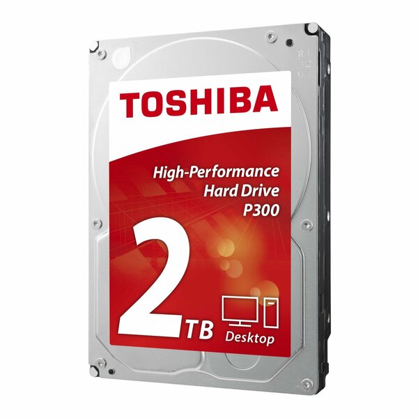 Toshiba  2TB Toshiba P300, 7200RPM, 3.5”, SATA III - 6.0 Gb/s, 64MB Cache, 4.17ms, OEM