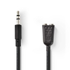 NEDIS  Stereo Audio Cable Splitter - 3.5 mm Male - 2x 3.5 mm Female - 0.2 m - Black Image