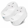 Tenda  AV1000 Passthrough Powerline Adapter Kit with 1 x Gigabit Port (AC Passthrough) - Pack of 2 - Black Friday Deal Image