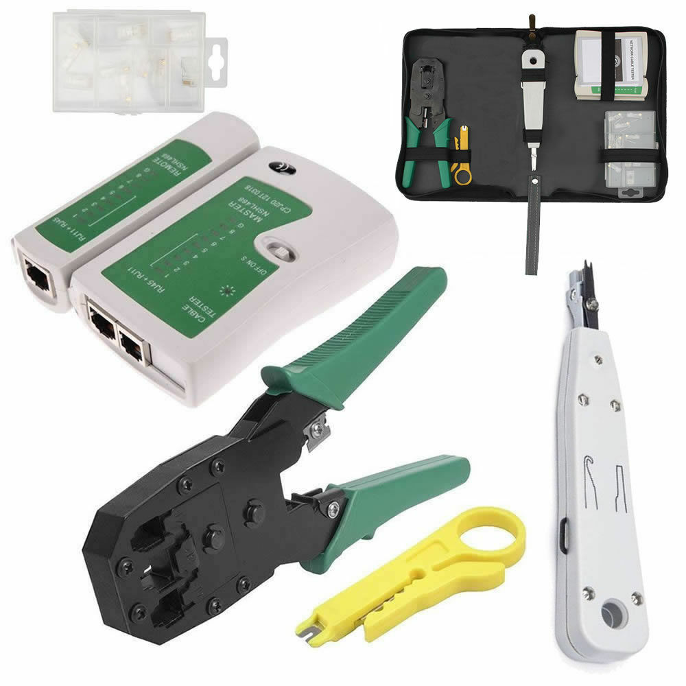 Network cable outlet crimping tool