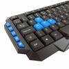 JEDEL WS880 Wireless Gaming Keyboard and 3 Button Mouse - Black / Blue - BLACK FRIDAY DEAL Image