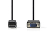 NEDIS  2 Meter DisplayPort Cable DisplayPort Male - VGA Female 2m Black Image