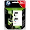 HP  HP 304 Multi Pack - Print cartridges - 1 x Black , 1x Colour Image