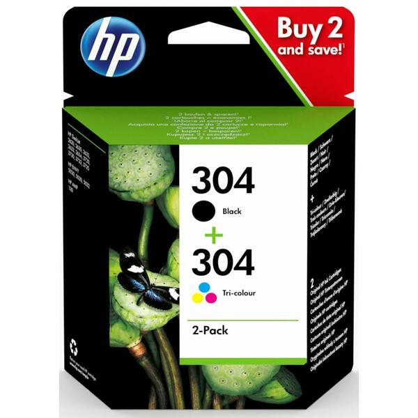 HP  HP 304 Multi Pack - Print cartridges - 1 x Black , 1x Colour