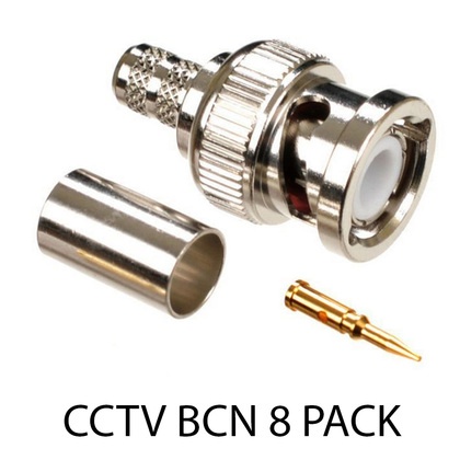 Value Line  BNC plug Connector (Crimp Style) 8 pack