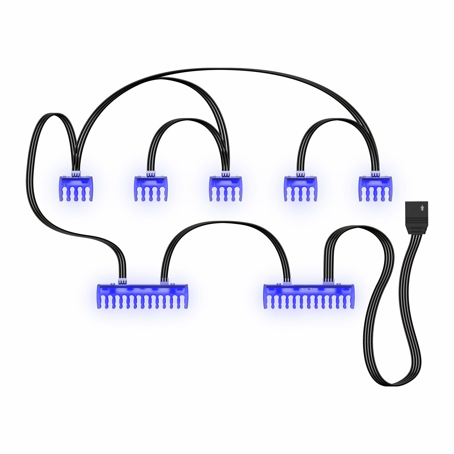 Nzxt Nzxt Hue 2 Cable Comb Led Lighting Kit Rgb 5x 8 Pin 2x 24 Pin Combs Nzxt Cam Software Control Falcon Computers Nzxt Nzxt Hue 2 Cable Comb Led Lighting Kit Rgb 5x 8 Pin 2x 24 Pin Combs Nzxt Cam Software Control Falcon Computers