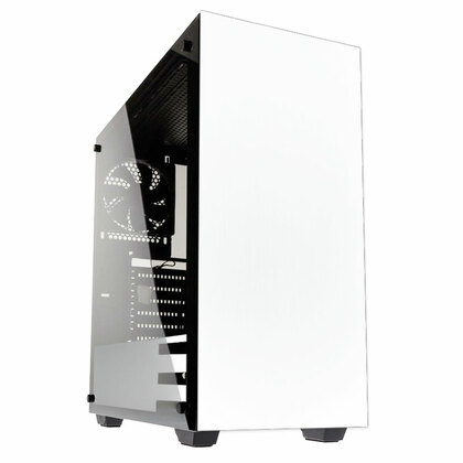 Kolink  Stronghold Midi Tower Gaming Case - Tempered Glass Side Window - White Edition