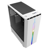 GameMax  Solar White RGB Midi Tempered Glass Gaming Case MB SYNC 3 pin - Special offer Image
