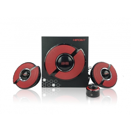 Hi Point  Bluetooth Gaming 2.1 Speaker - Black & Red